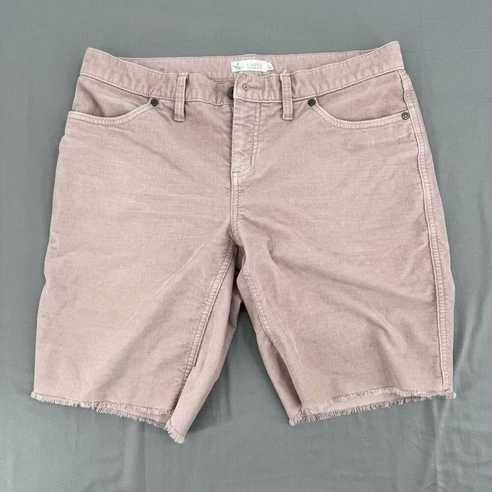 Carve Designs Pink Corduroy Raw Hem Shorts Women's Size 6